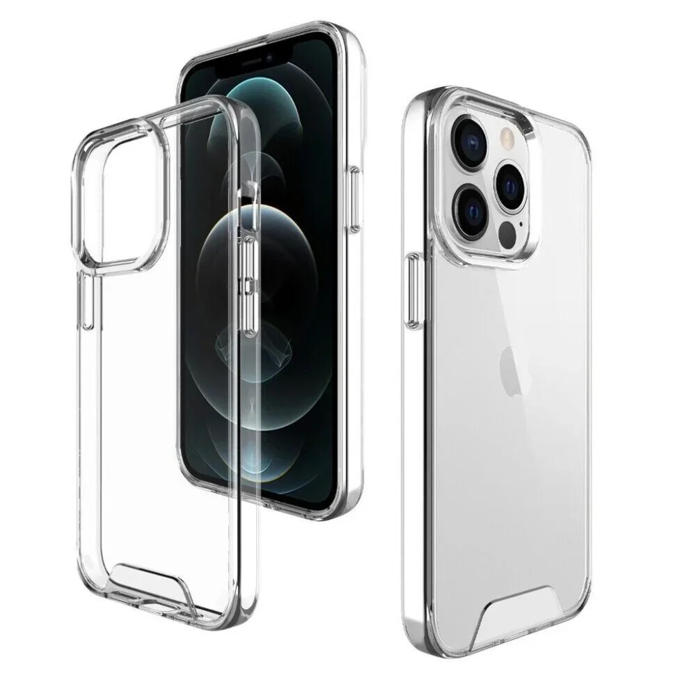 iPhone 13 Pro Crystal Clear Case Bundle - Includes 2x Tempered‎ Glass Protectors